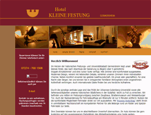 Tablet Screenshot of hotel-kleine-festung.de